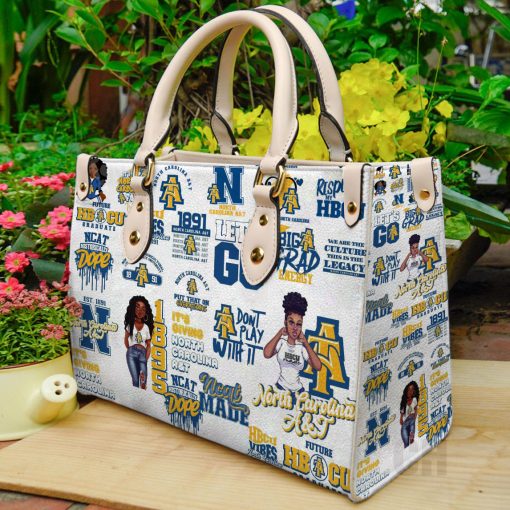 North Carolina A&T Aggies NC Leather Bag B21
