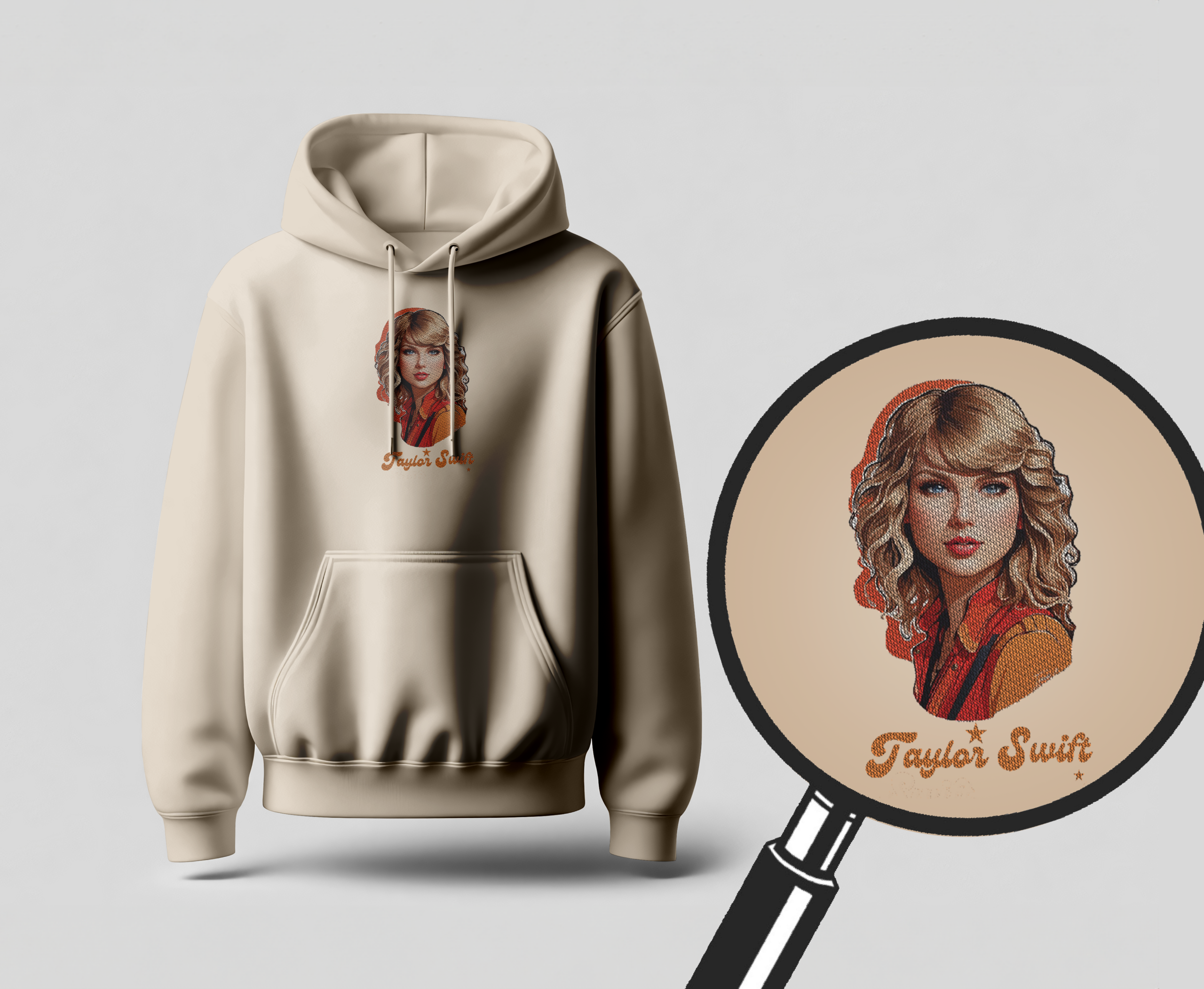 Ao Hoodie theu Mockup