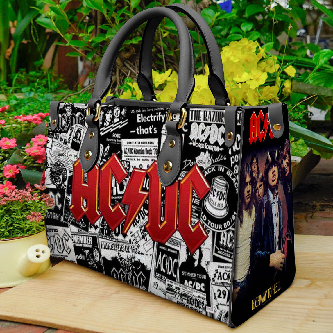ACDC Leather HandBag B22