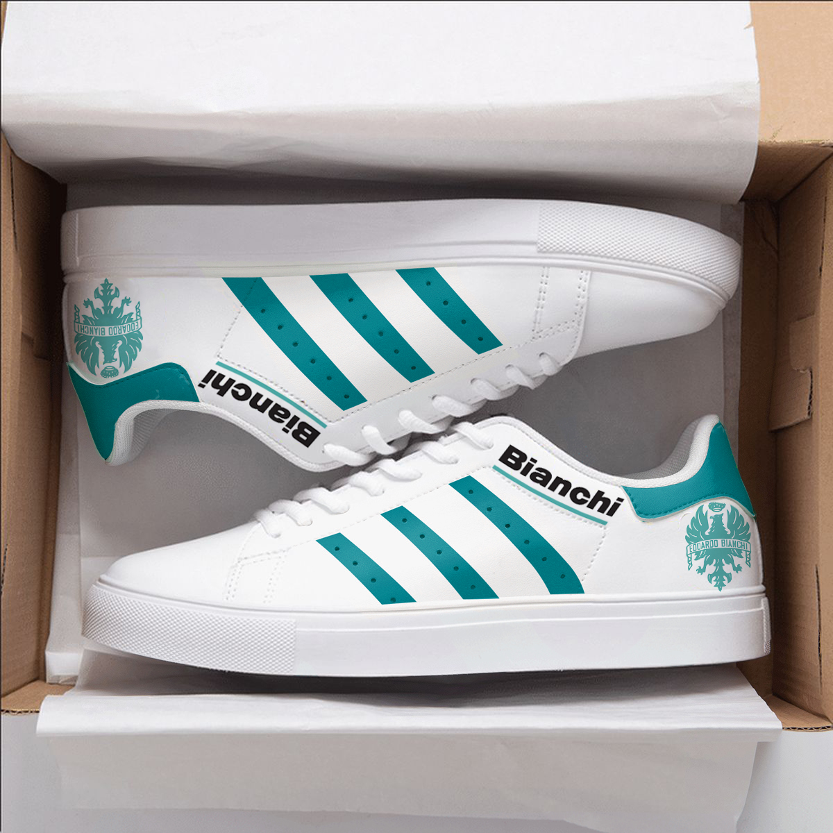 Bianchi Bike Lover all Skate Stan Smith New Shoes B21