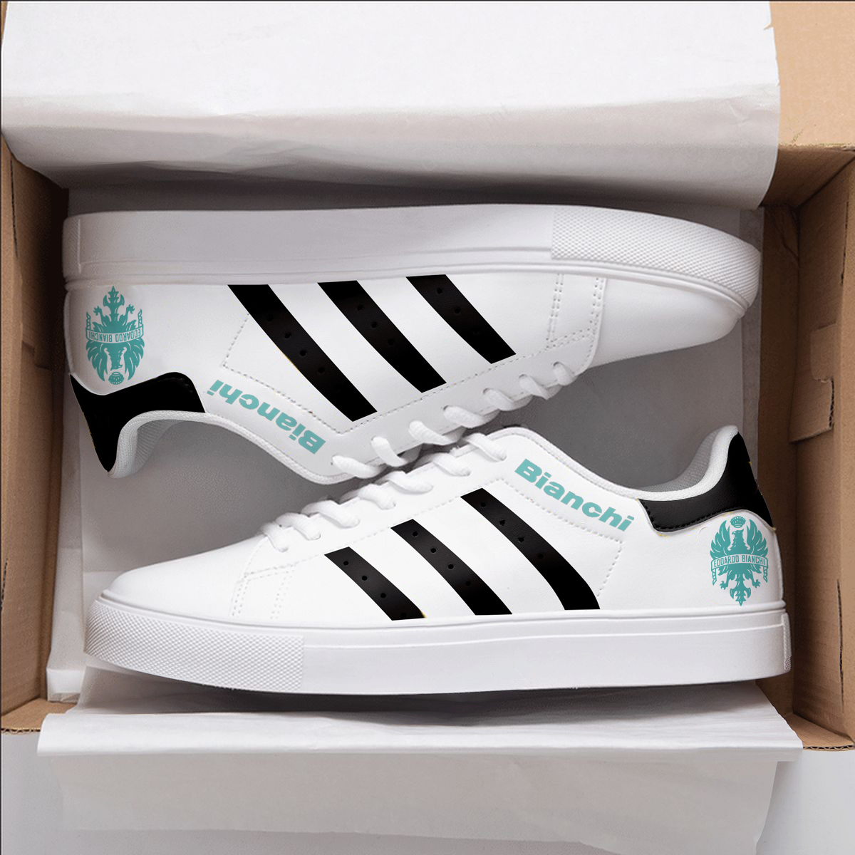Bici Bianchi Lover Skate Stan Smith New Shoe B21