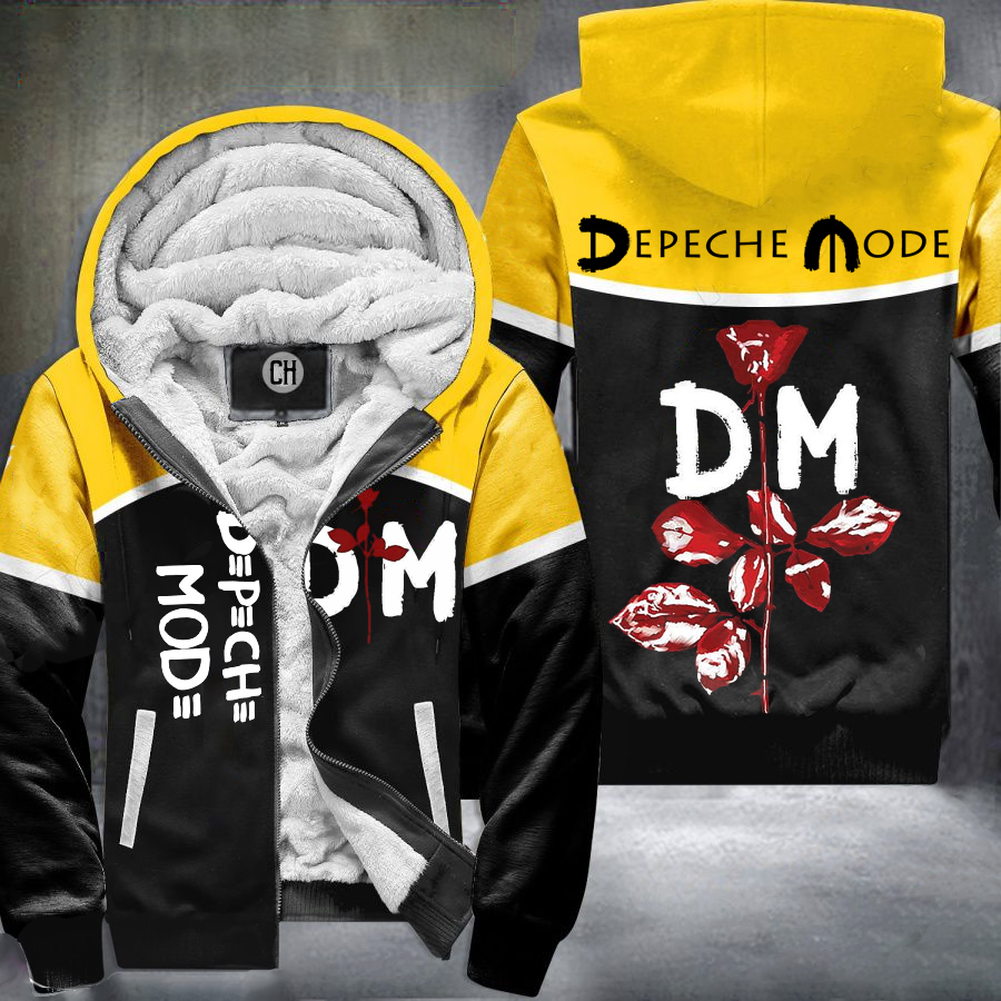 Depeche Mode Yellow Fleece Jacket B22