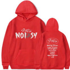 Stray kids Red Hoodie Zip Hoodie B22