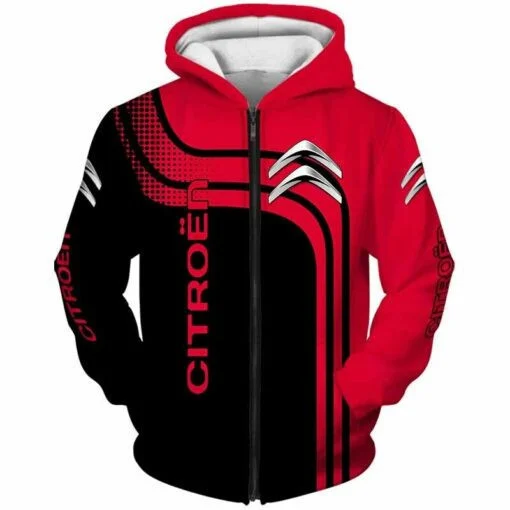 Citroen Love Hoodie Zip Hoodie 3D B21