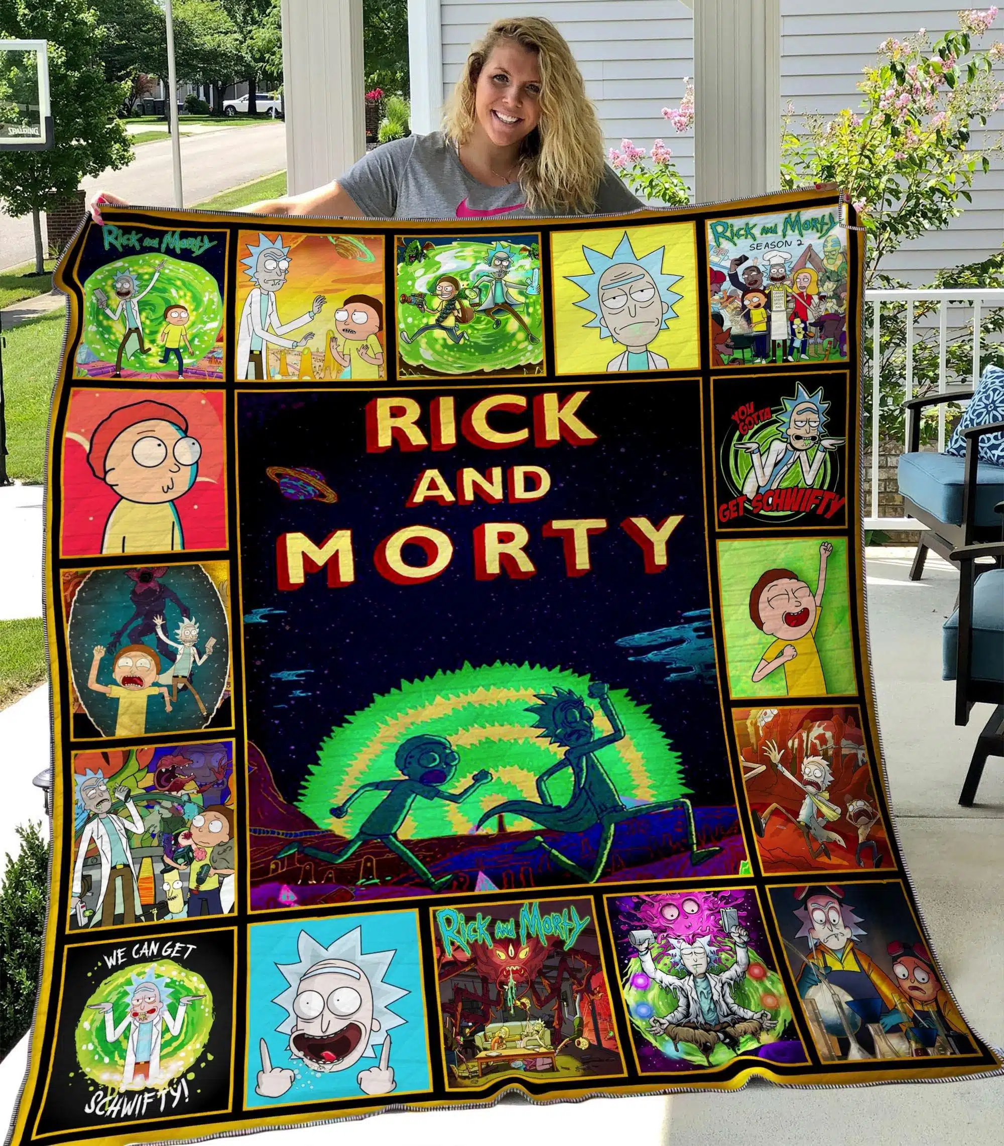 Rick and Morty 2 Quilt Blanket B21