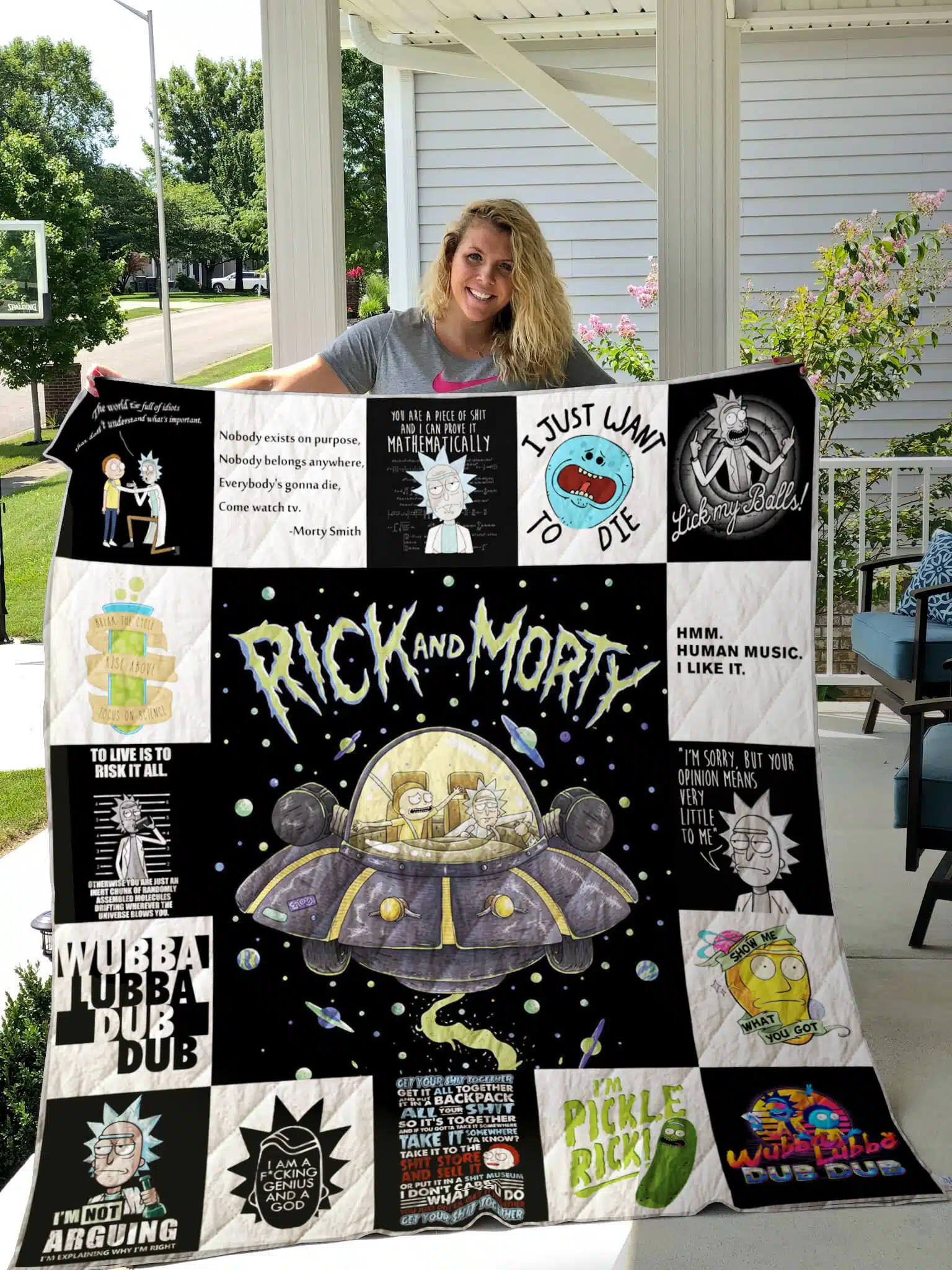 Rick and Morty 4 Quilt Blanket B21