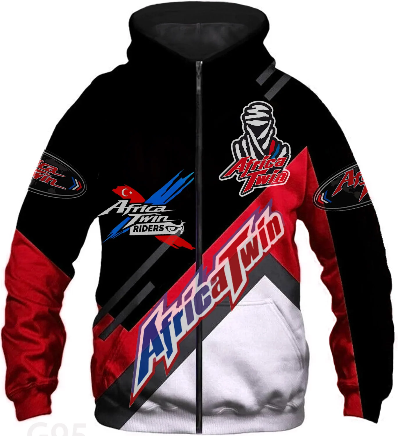 Africa Twin Hoodie zip 3 B21