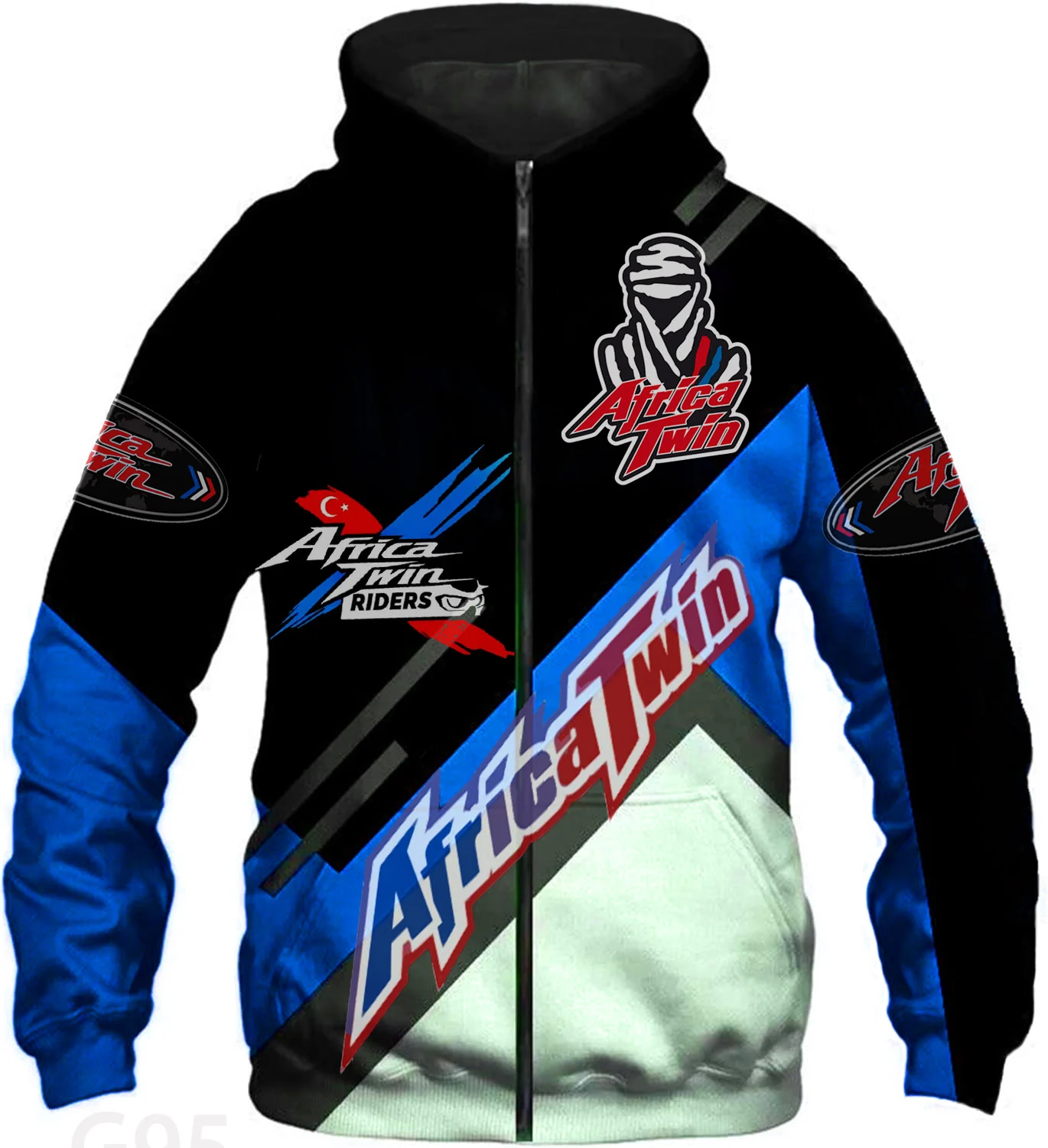 Africa twin Hoodie zip 2 B21