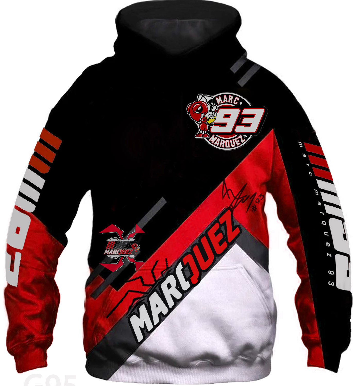 Marc Márquez Hoodie Zip Hoodie 5 B23