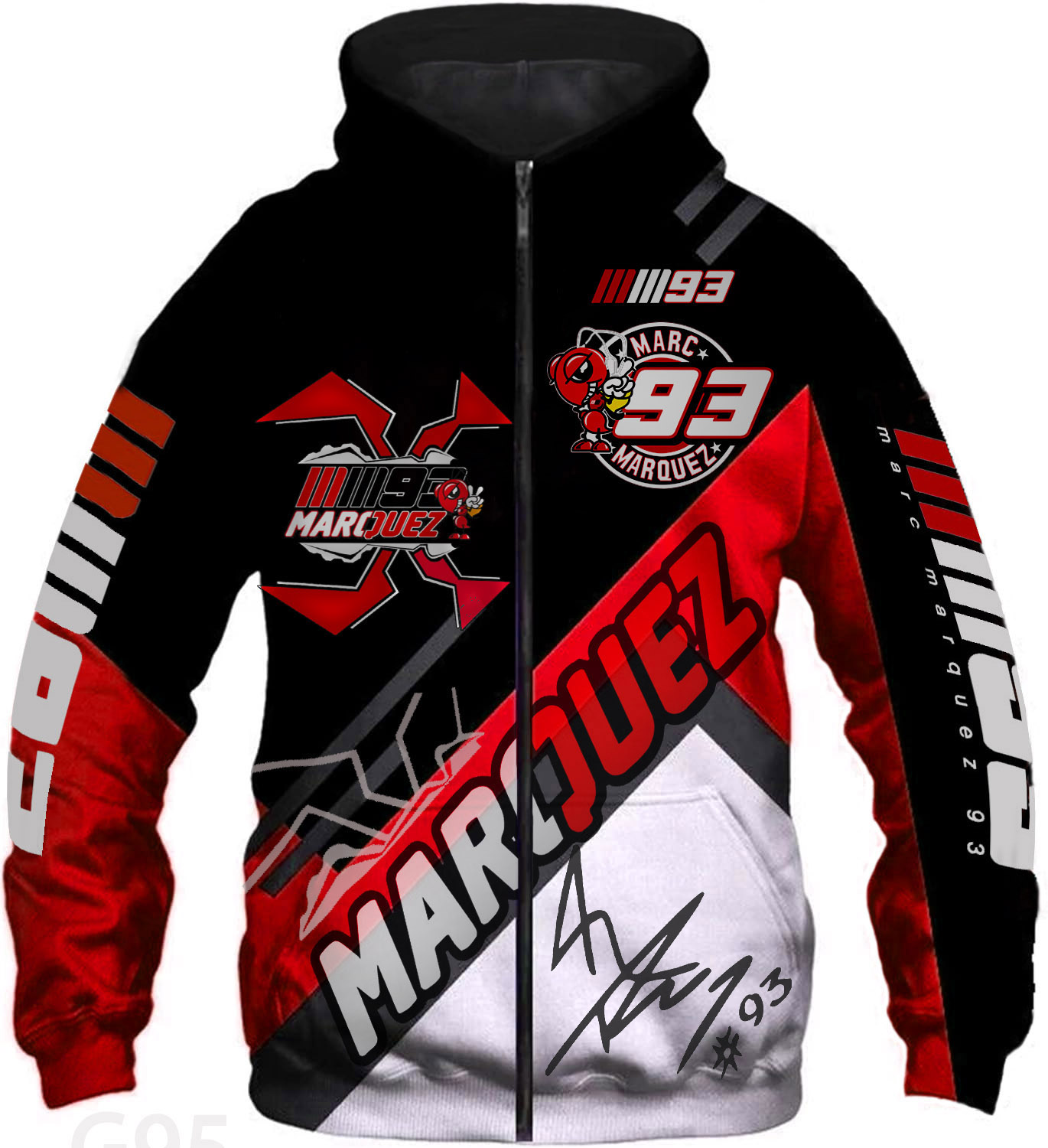 Marc Márquez Hoodie Zip Hoodie 6 B23