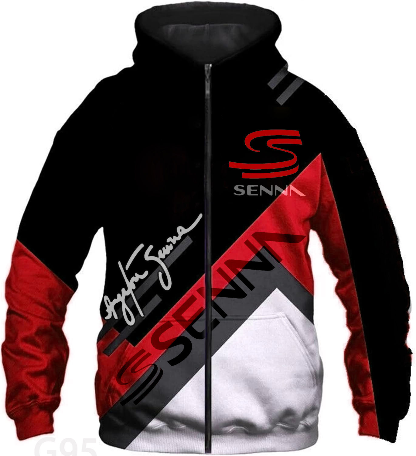 Ayrton Senna Fleece Jacket 8 B22