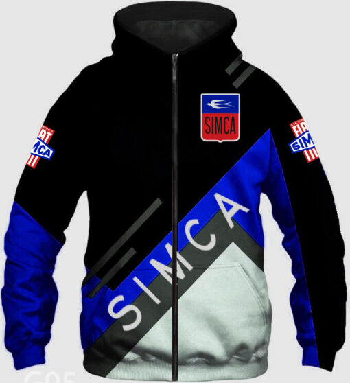Simca Car Zip Hoodie 2 B22