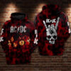 ACDC Band Hoodie Zip Hoodie 3D