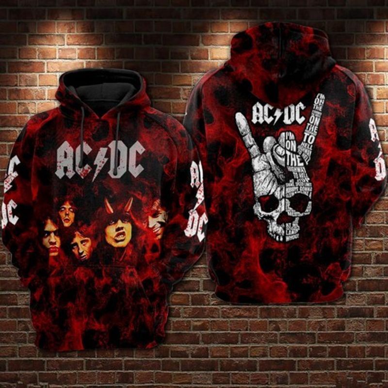 ACDC Band Hoodie Zip Hoodie 3D 1 ACDC Band Hoodie Zip Hoodie 3D