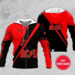 ACDC Hoodie Zip Hoodie 3D