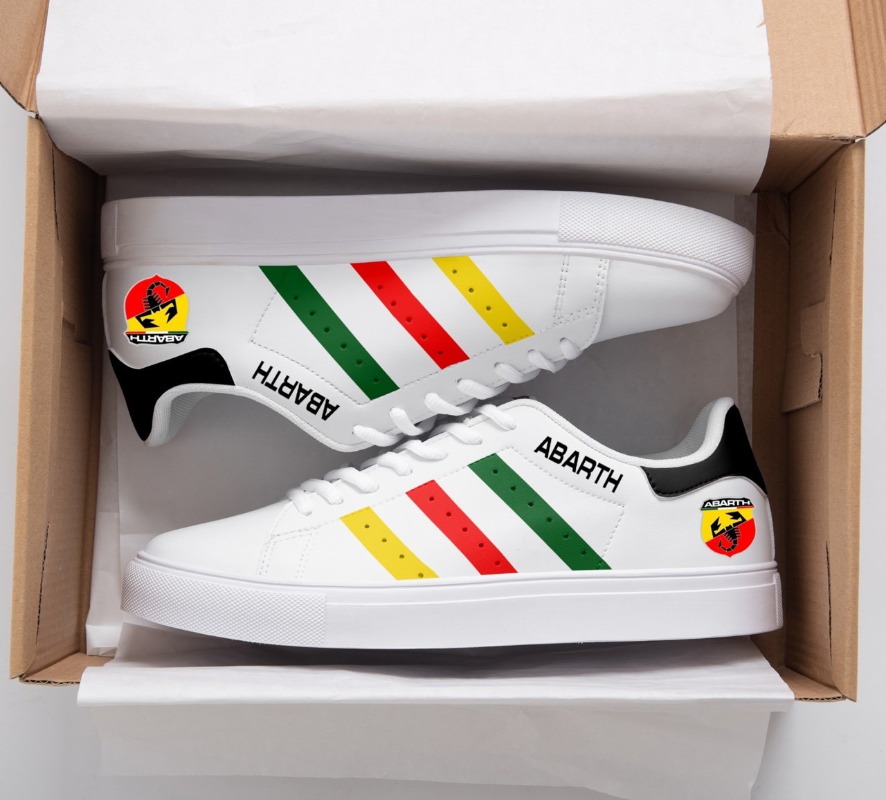 Abarth Car Mix Stan Smith Shoes 1 Abarth Car Mix Stan Smith Shoes