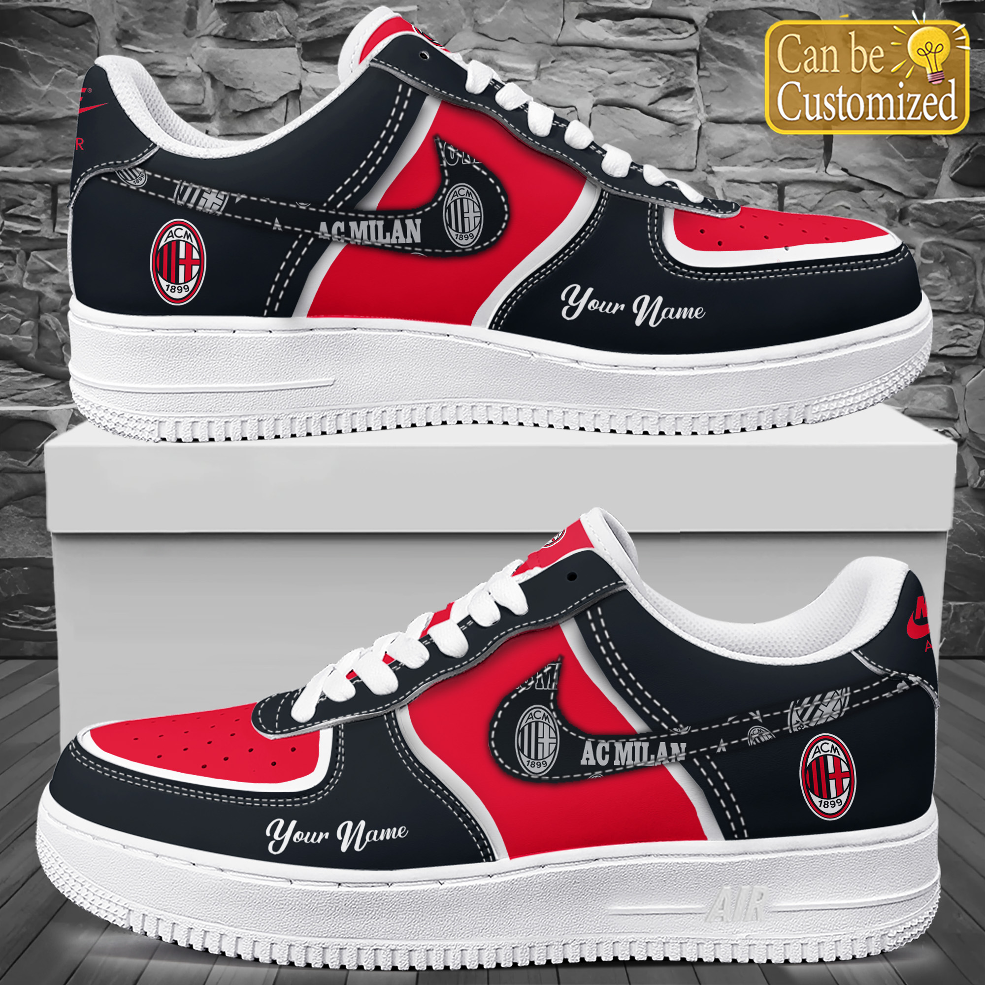 Ac Milan FC Air Force 02 Shoes 1 Ac Milan FC Air Force 02 Shoes