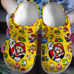 Adorable Super Mario Game Yellow Clogs