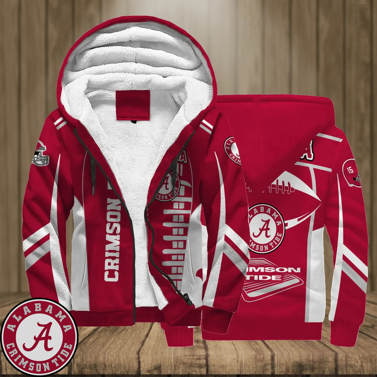 Alabama Crimson Tide 1 Fleece Jacket 1 Alabama Crimson Tide 1 Fleece Jacket