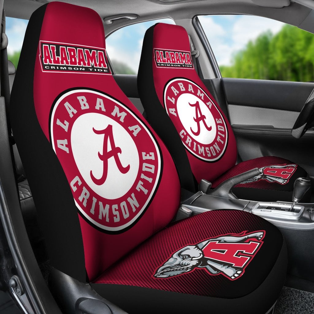 Alabama Crimson Tide 3 Seat Covers 1 Alabama Crimson Tide 3 Seat Covers