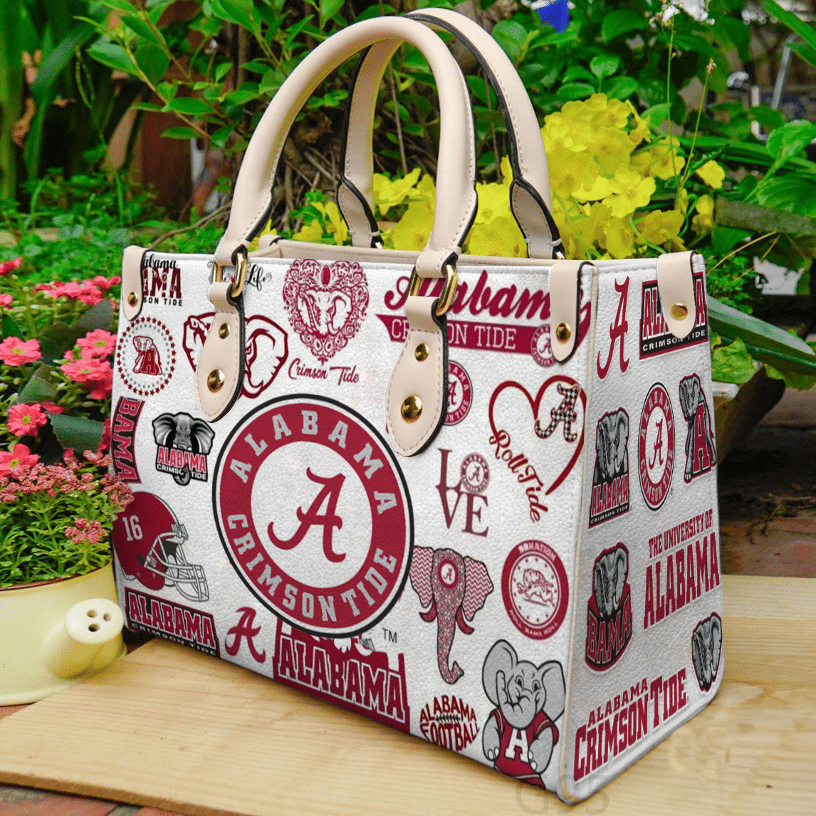 Alabama Crimson Tide A0 Leather Handbag 1 Alabama Crimson Tide A0 Leather Handbag