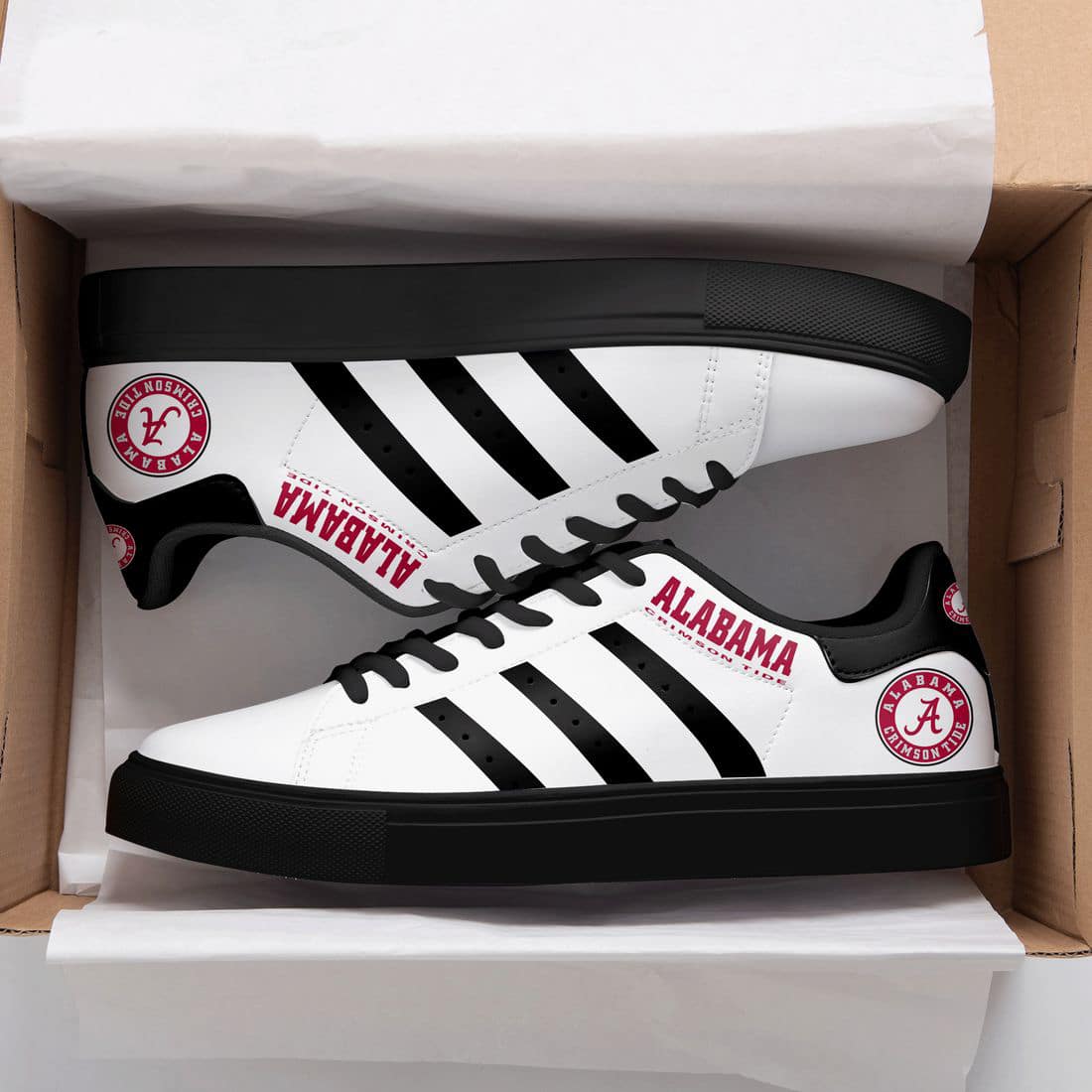 Alabama Crimson Tide A1 Stan Smith Shoes 1 Alabama Crimson Tide A1 Stan Smith Shoes