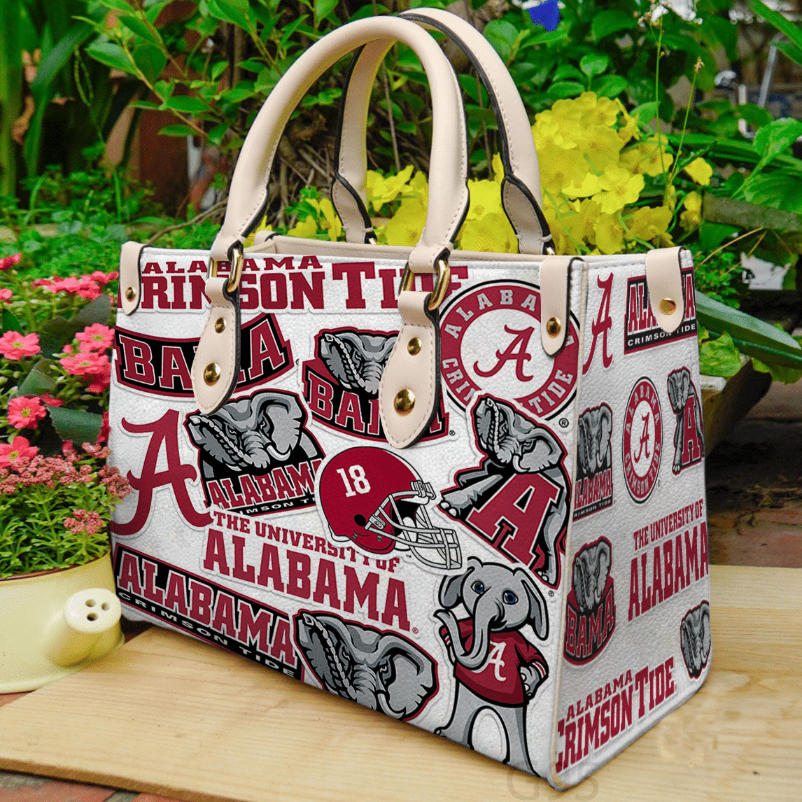 Alabama Crimson Tide G0 Leather Handbag 1 Alabama Crimson Tide G0 Leather Handbag