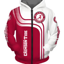 Alabama Crimson Tide Hoodie Zip Hoodie 3D