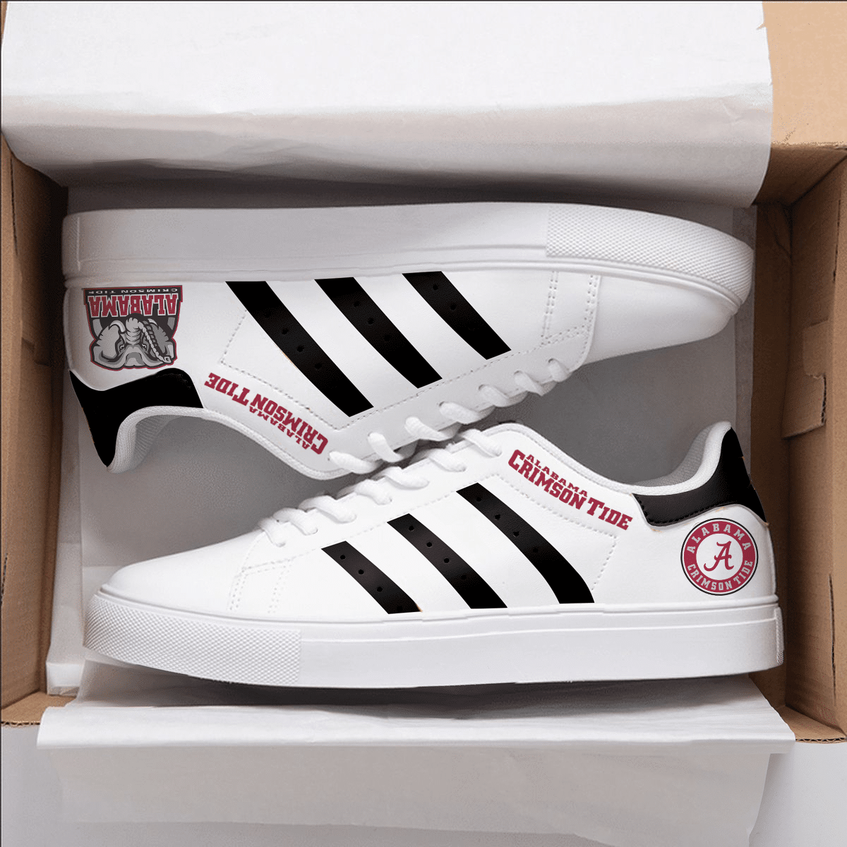 Alabama Crimson Tide Stan Smith Shoes 1 Alabama Crimson Tide Stan Smith Shoes