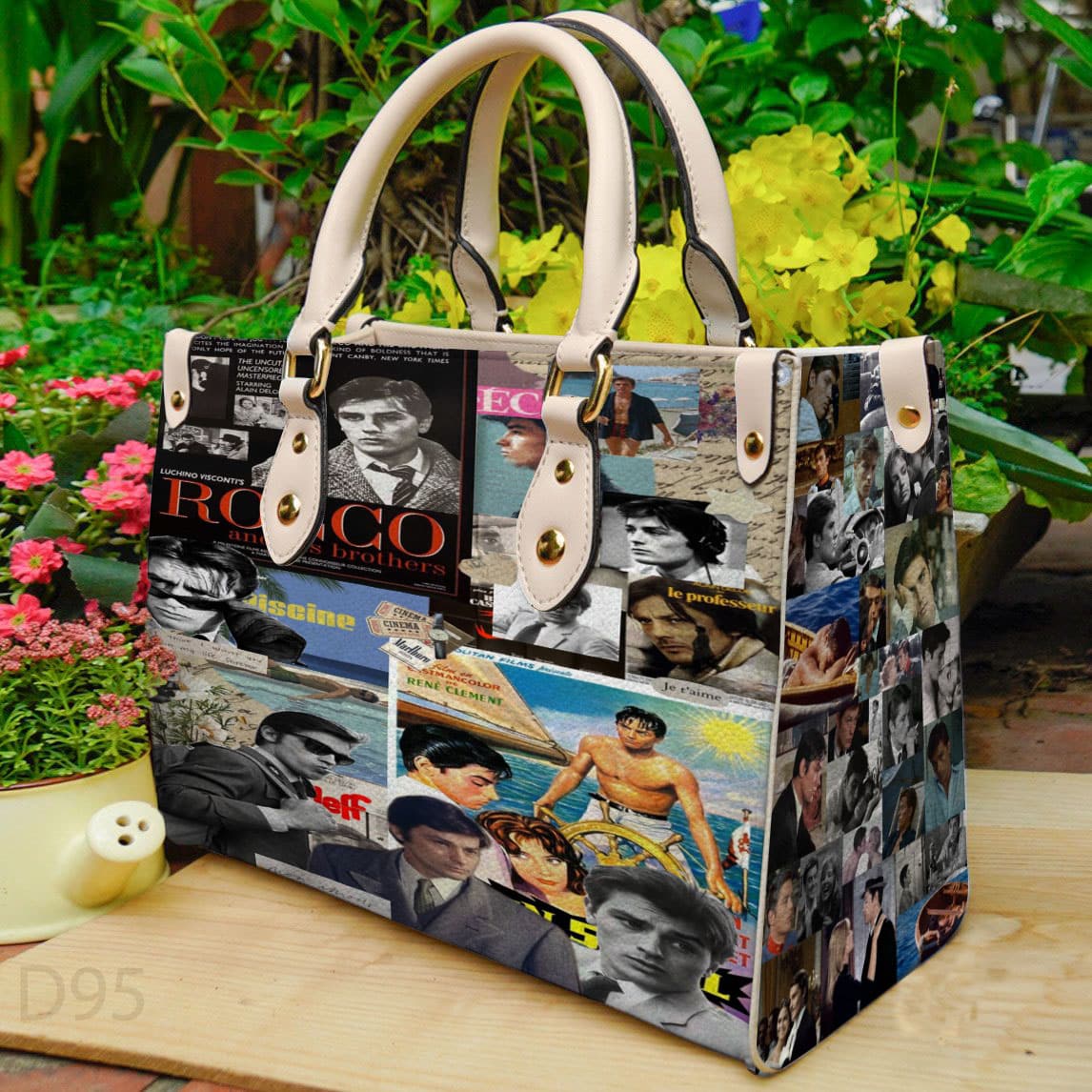Alain Delon Leather Handbag 1 Alain Delon Leather Handbag