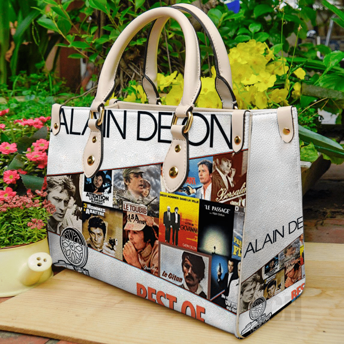 Alain Delon Leather Handbag 1 Alain Delon Leather Handbag