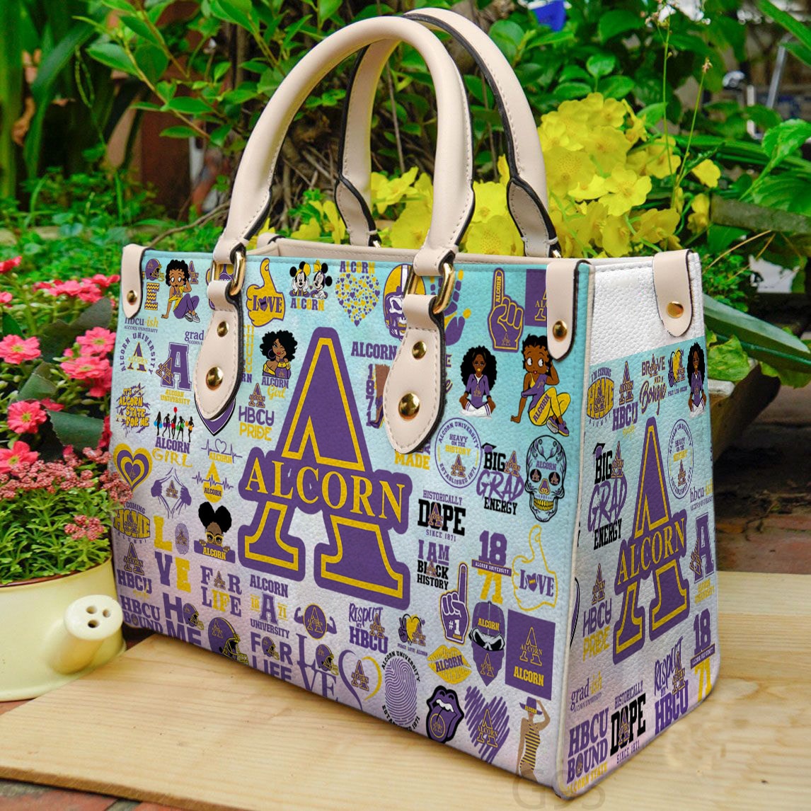 Alcorn State Leather Handbag 1 Alcorn State Leather Handbag