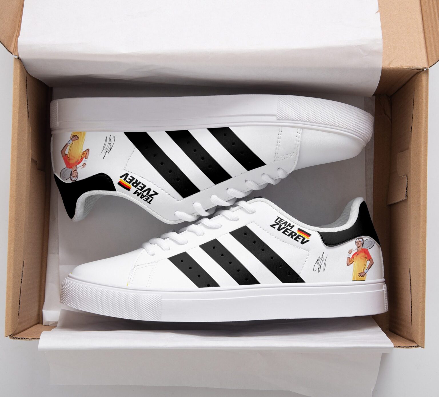 Alexander Zverev Stan Smith Shoes 1 Alexander Zverev Stan Smith Shoes