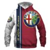 Alfa Romeo A1 Hoodie Zip Hoodie 3D