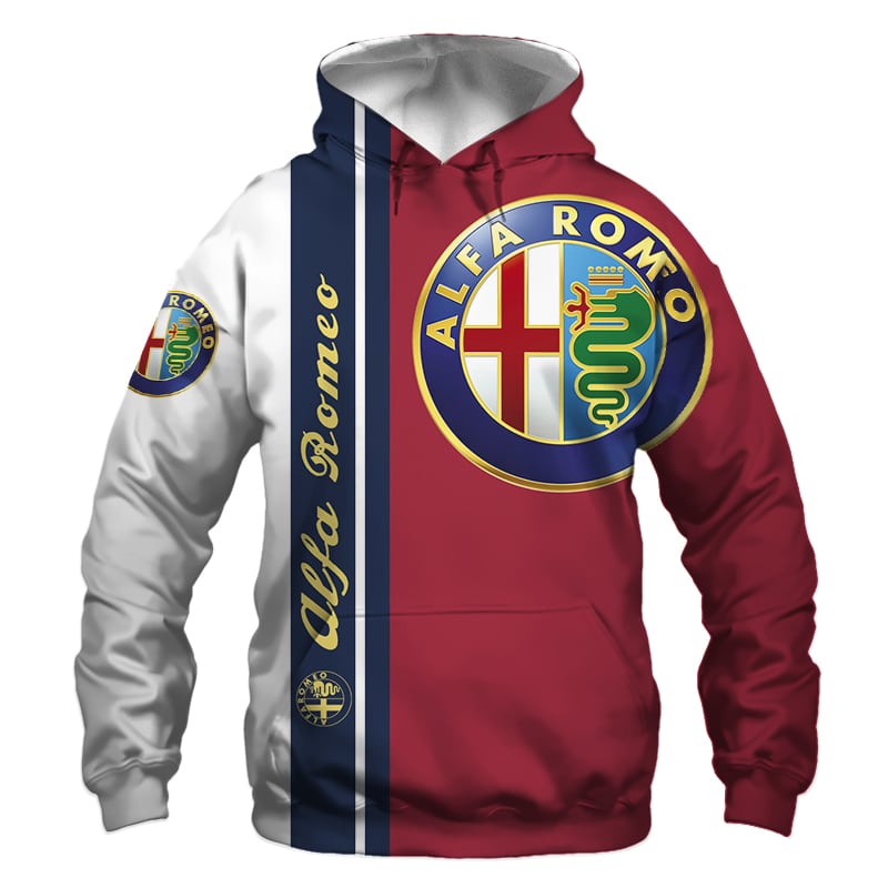 Alfa Romeo A1 Hoodie Zip Hoodie 3D 1 Alfa Romeo A1 Hoodie Zip Hoodie 3D