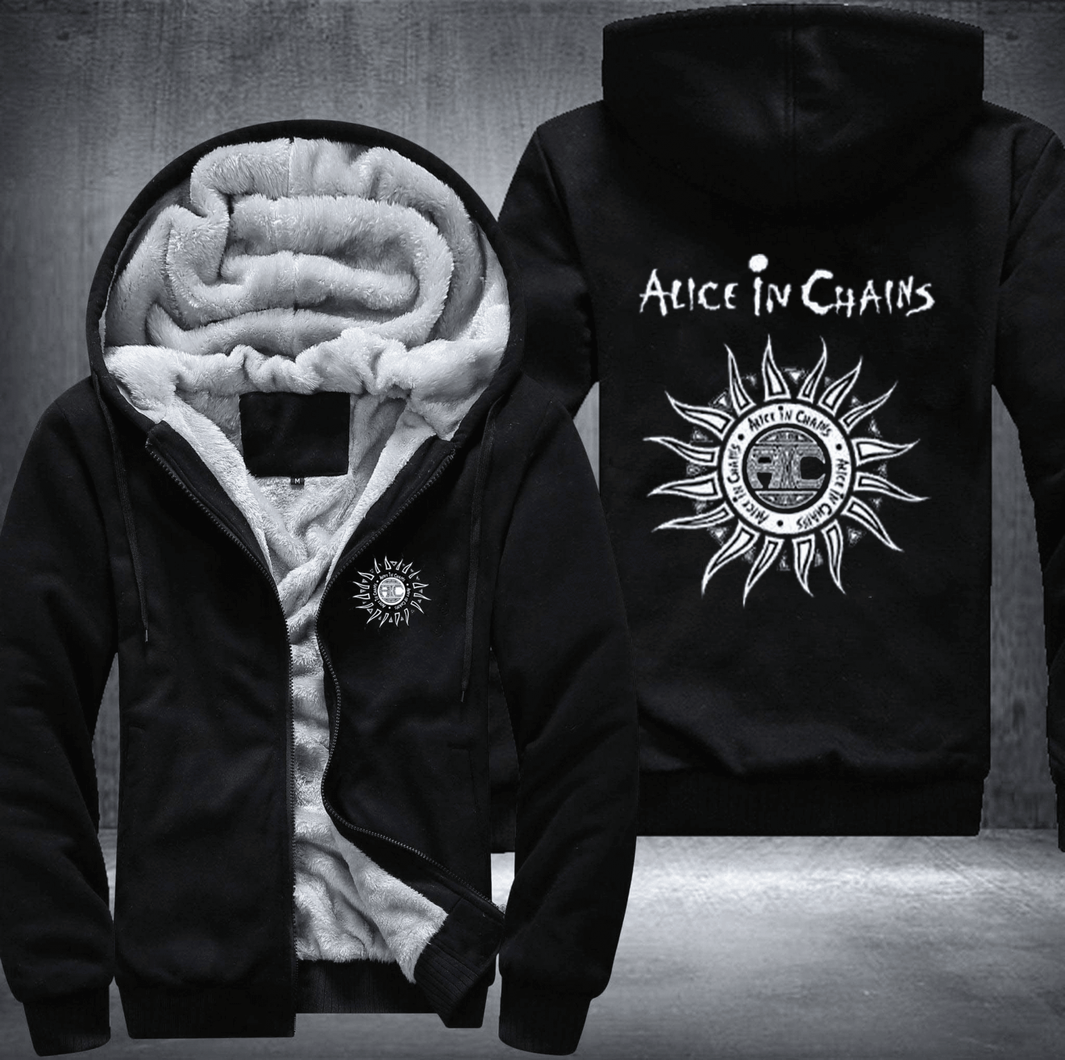 Alice In Chains Fleece Jacket 1 Alice In Chains Fleece Jacket