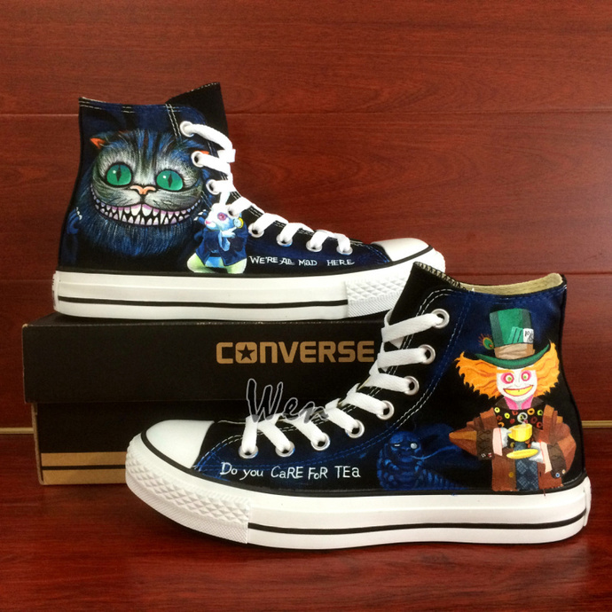 Alice In Wonderland High Top Shoes 1 Alice In Wonderland High Top Shoes