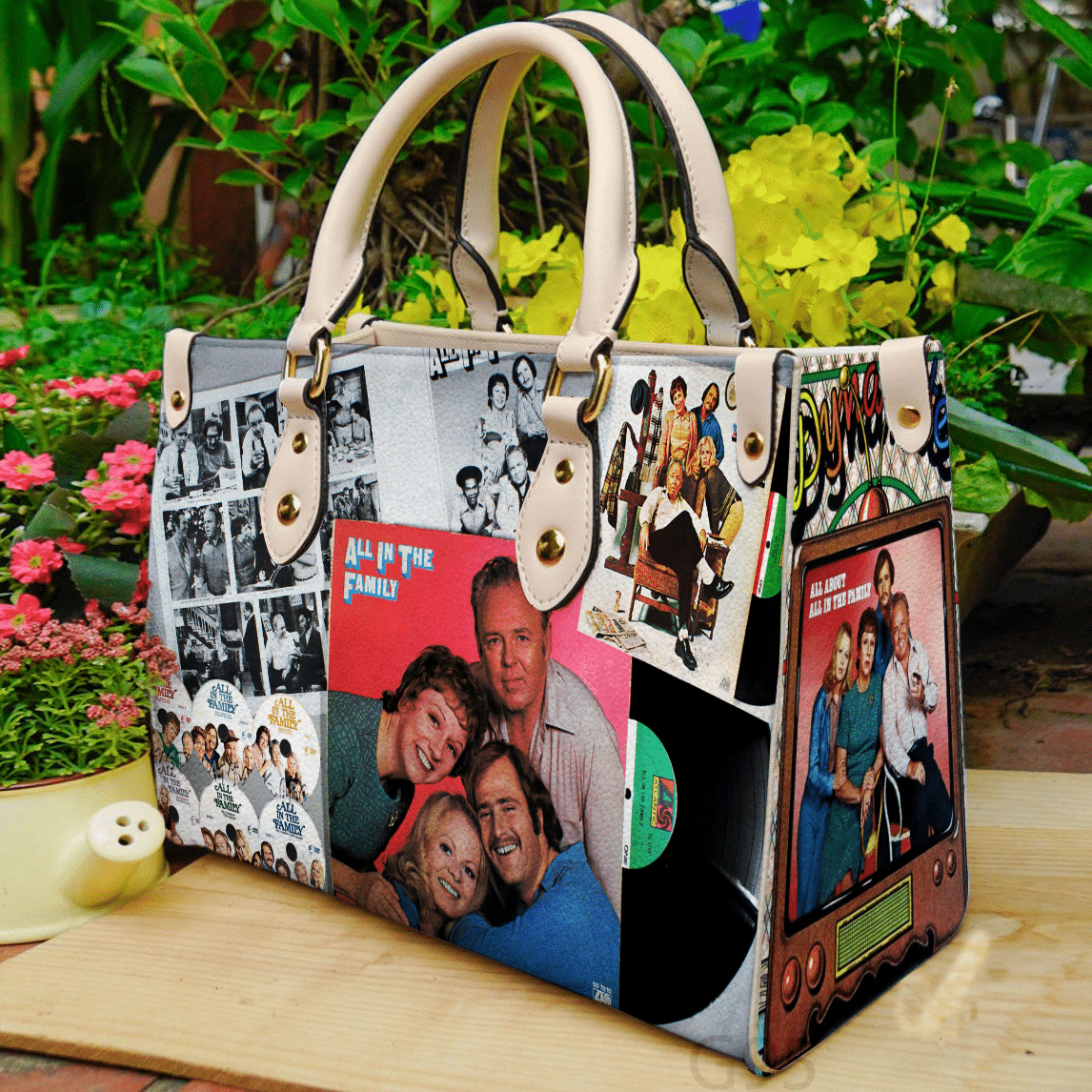 All In The Family Leather Handbag 1 All In The Family Leather Handbag