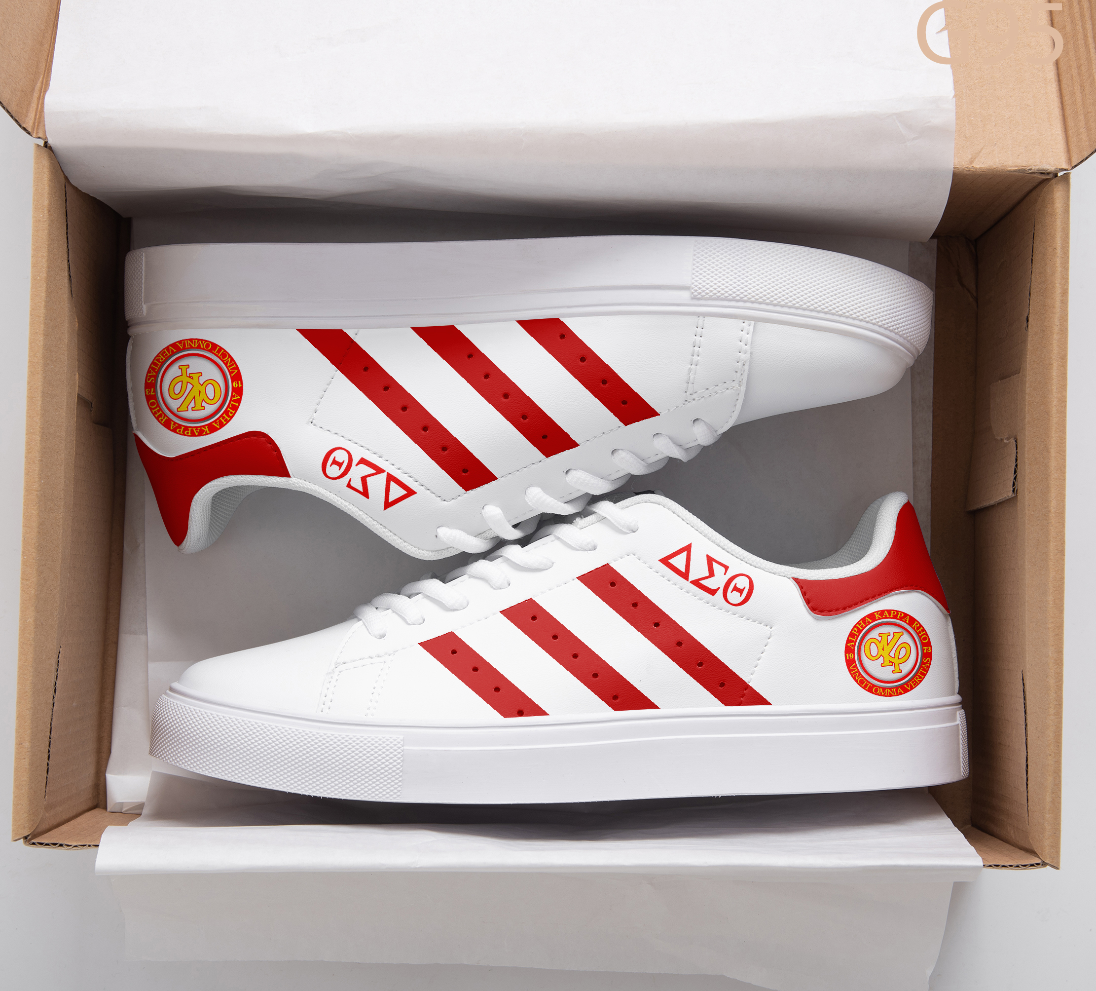 Alpha Kappa Rho Red Stan Smith Shoes 1 Alpha Kappa Rho Red Stan Smith Shoes