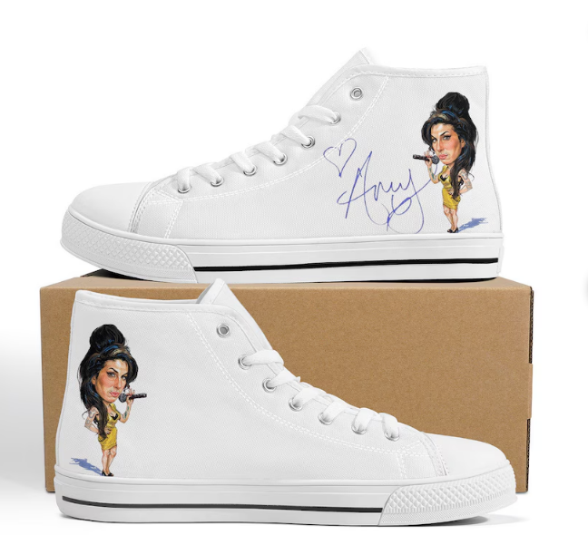 Amy Winehouse High Top Shoes 1 Amy Winehouse High Top Shoes