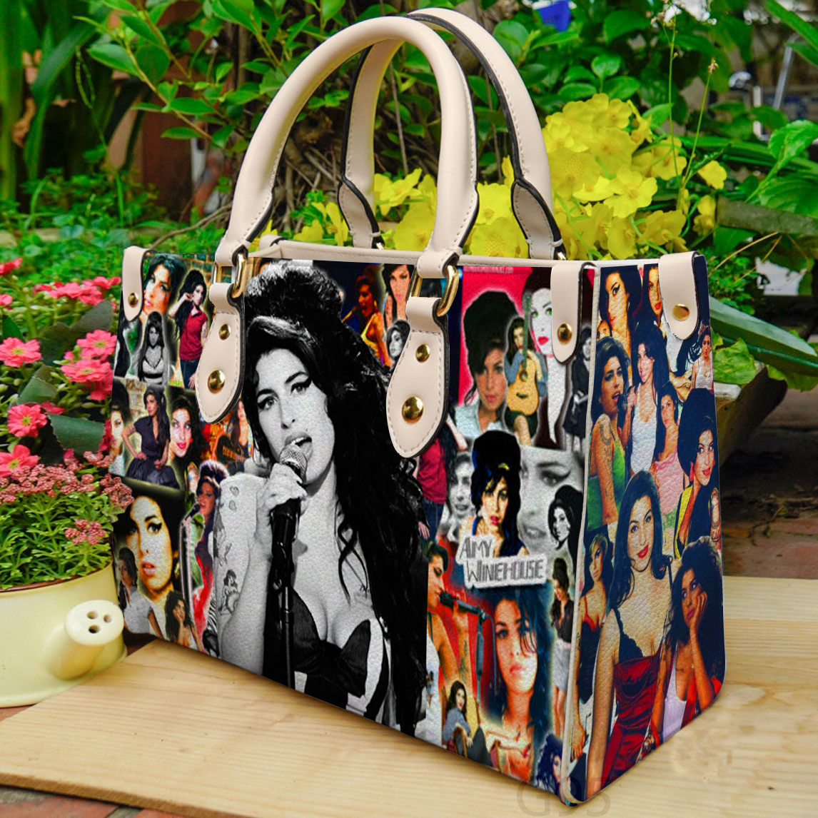 Amy Winehouse Leather Handbag 1 Amy Winehouse Leather Handbag