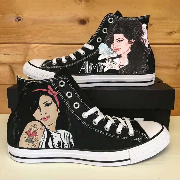 Amy Winehouse Lover High Top Shoes 1 Amy Winehouse Lover High Top Shoes