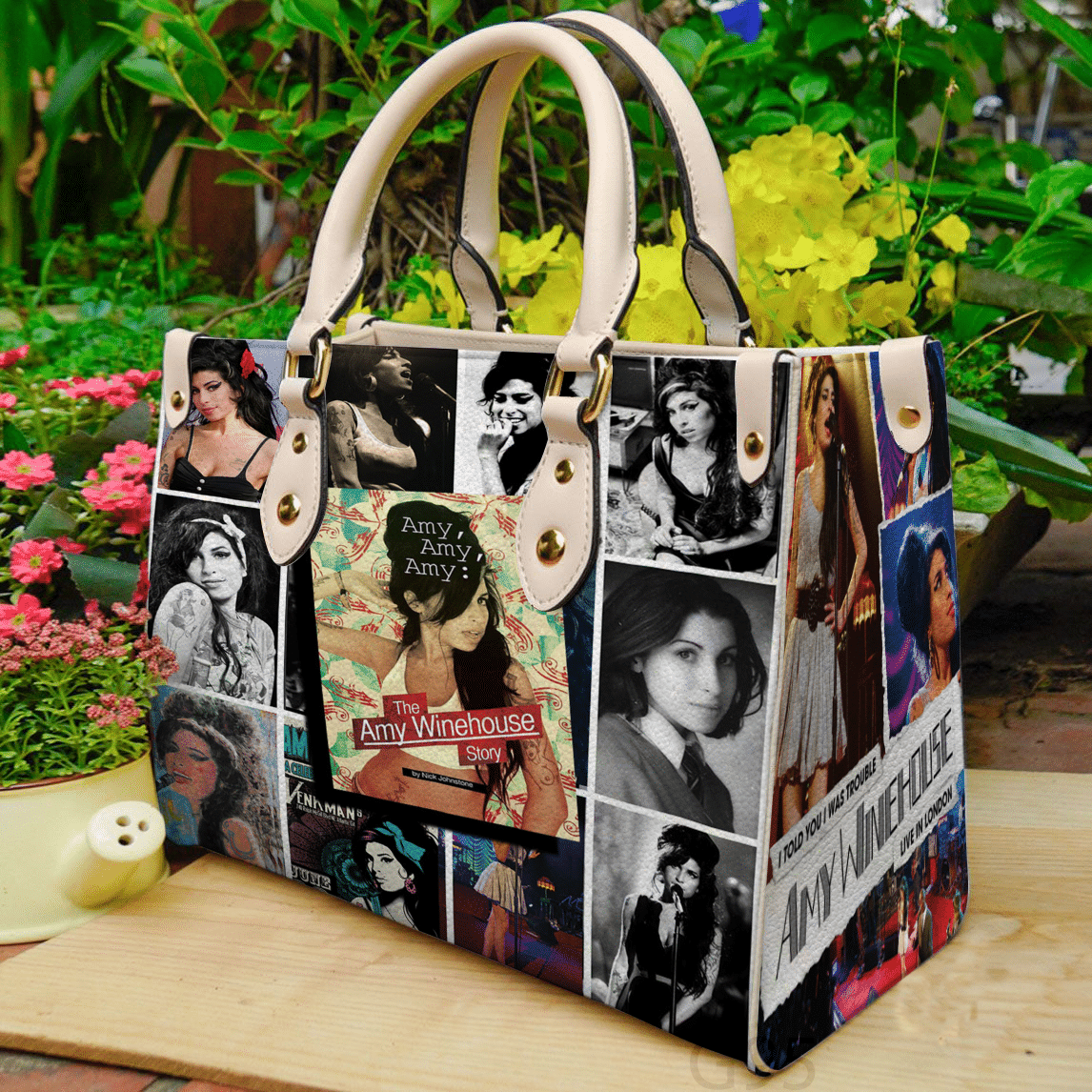 Amy Winehouse Lover Leather Handbag 1 Amy Winehouse Lover Leather Handbag