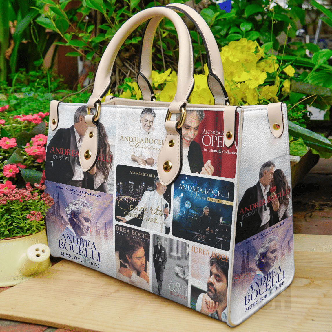 Andrea Bocelli Leather Handbag 1 Andrea Bocelli Leather Handbag