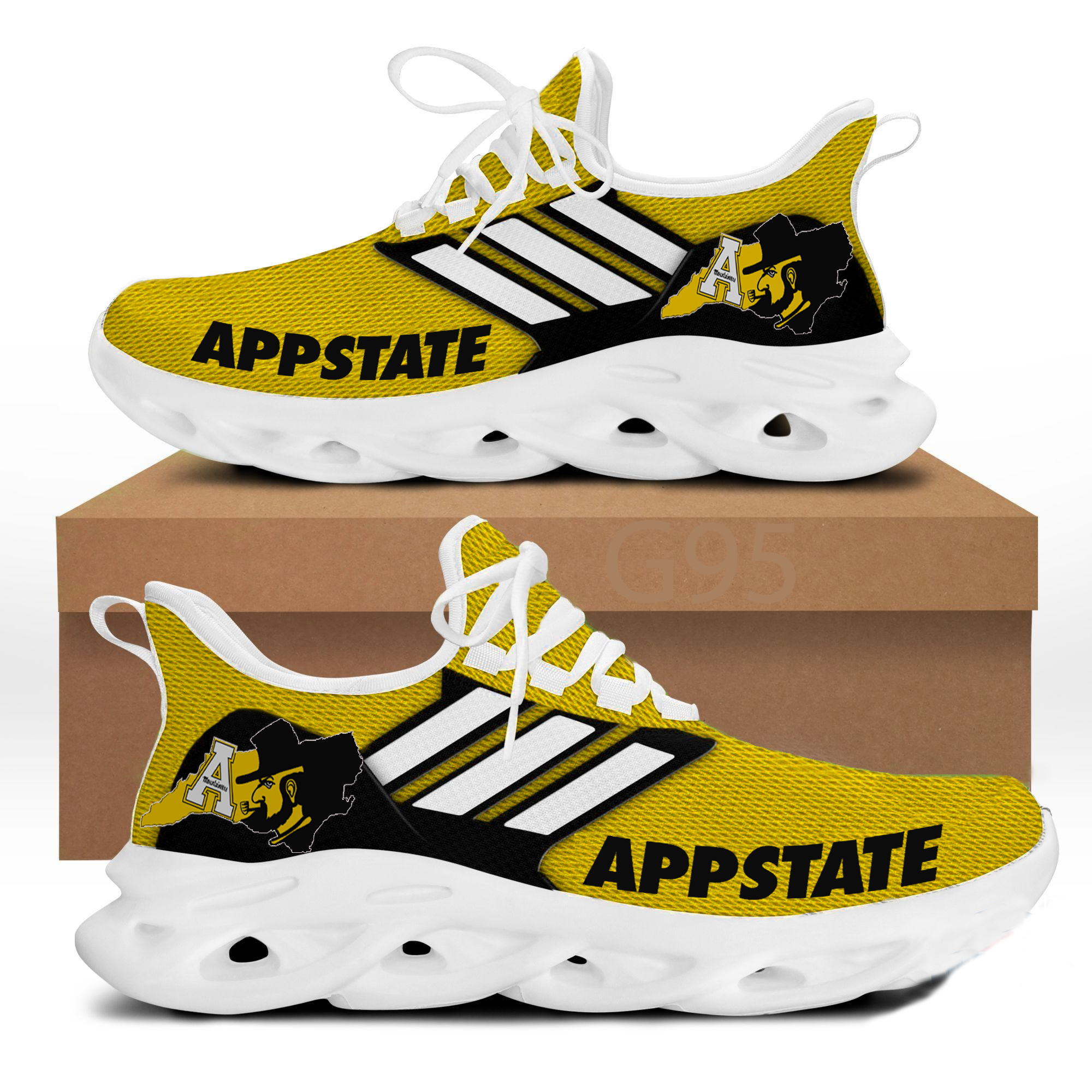 Appalachian State Mountaineers Max Soul Shoes Shoes 1 Appalachian State Mountaineers Max Soul Shoes Shoes