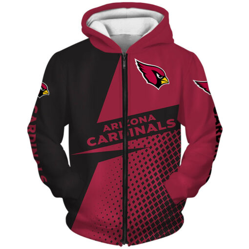 Arizona Cardinals 2 Hoodie Zip Hoodie 3D 1 Arizona Cardinals 2 Hoodie Zip Hoodie 3D