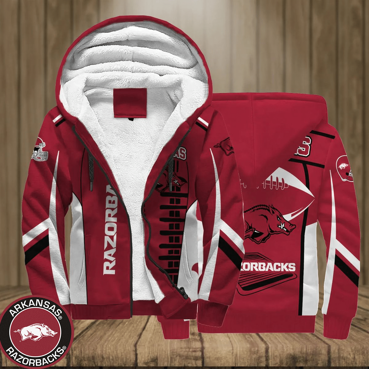 Arkansas Razorbacks G0 Fleece Jacket 1 Arkansas Razorbacks G0 Fleece Jacket