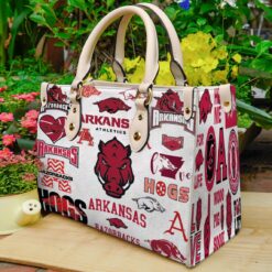Arkansas Razorbacks Leather Handbag