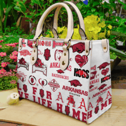 Arkansas Razorbacks Leather Handbag