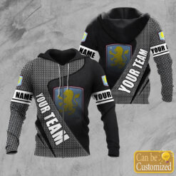 Aston Villa FC Hoodie Zip Hoodie 3D